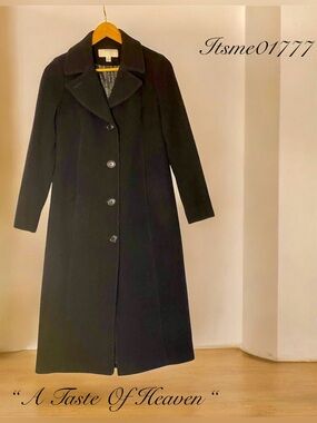 🌸 ANNE KLEIN Black Long Coat